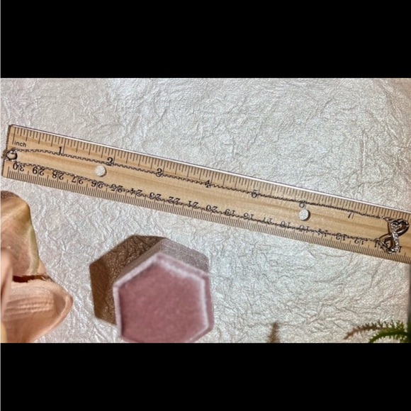 Silver Hearts Infinity Symbol Pendant Necklace with simulated Diamond accents - Picture 9 of 13